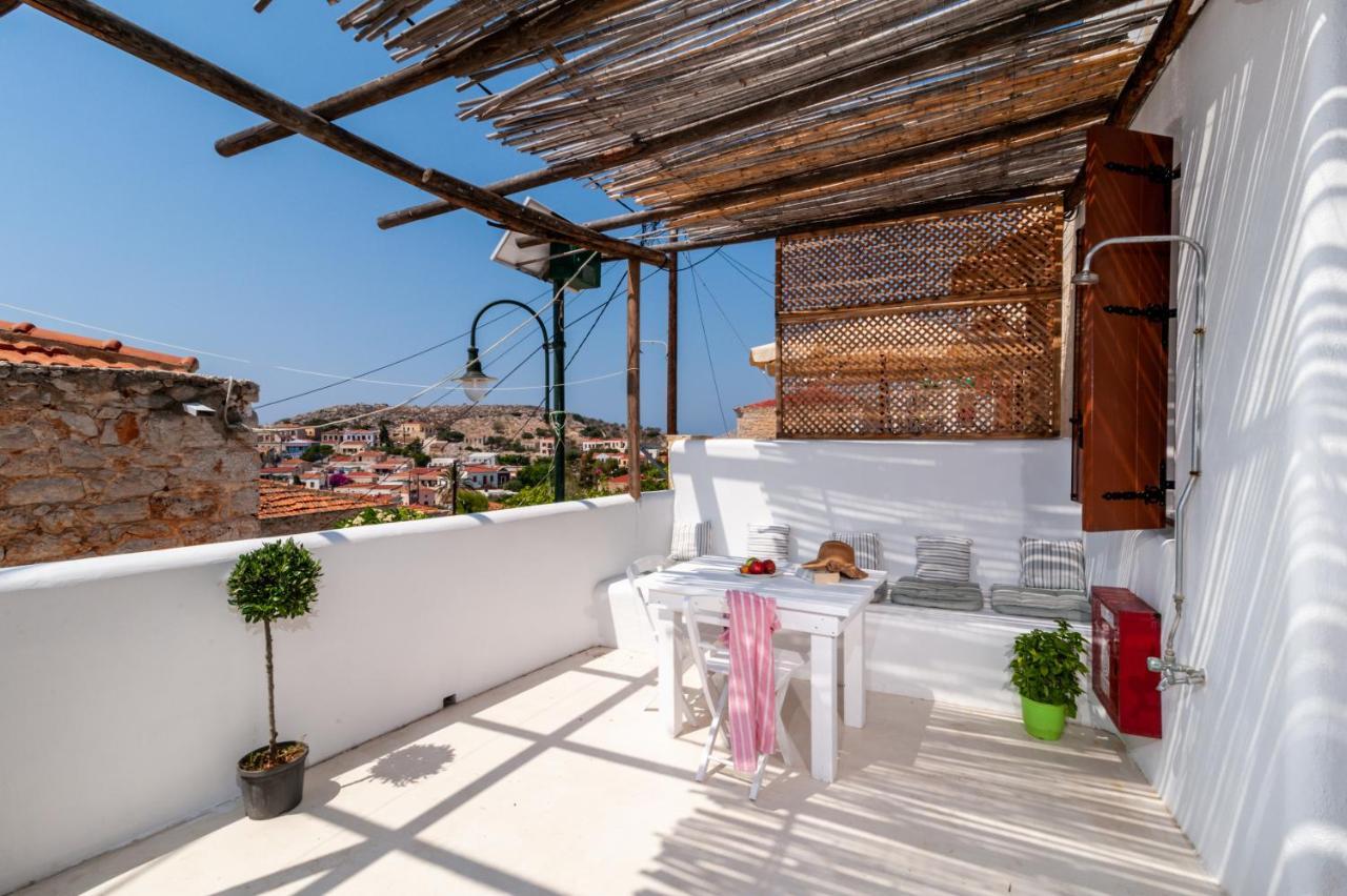 Atlantis Houses Chalki Town Exterior foto