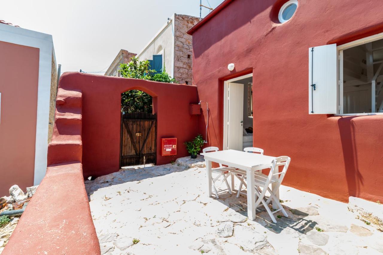 Atlantis Houses Chalki Town Exterior foto