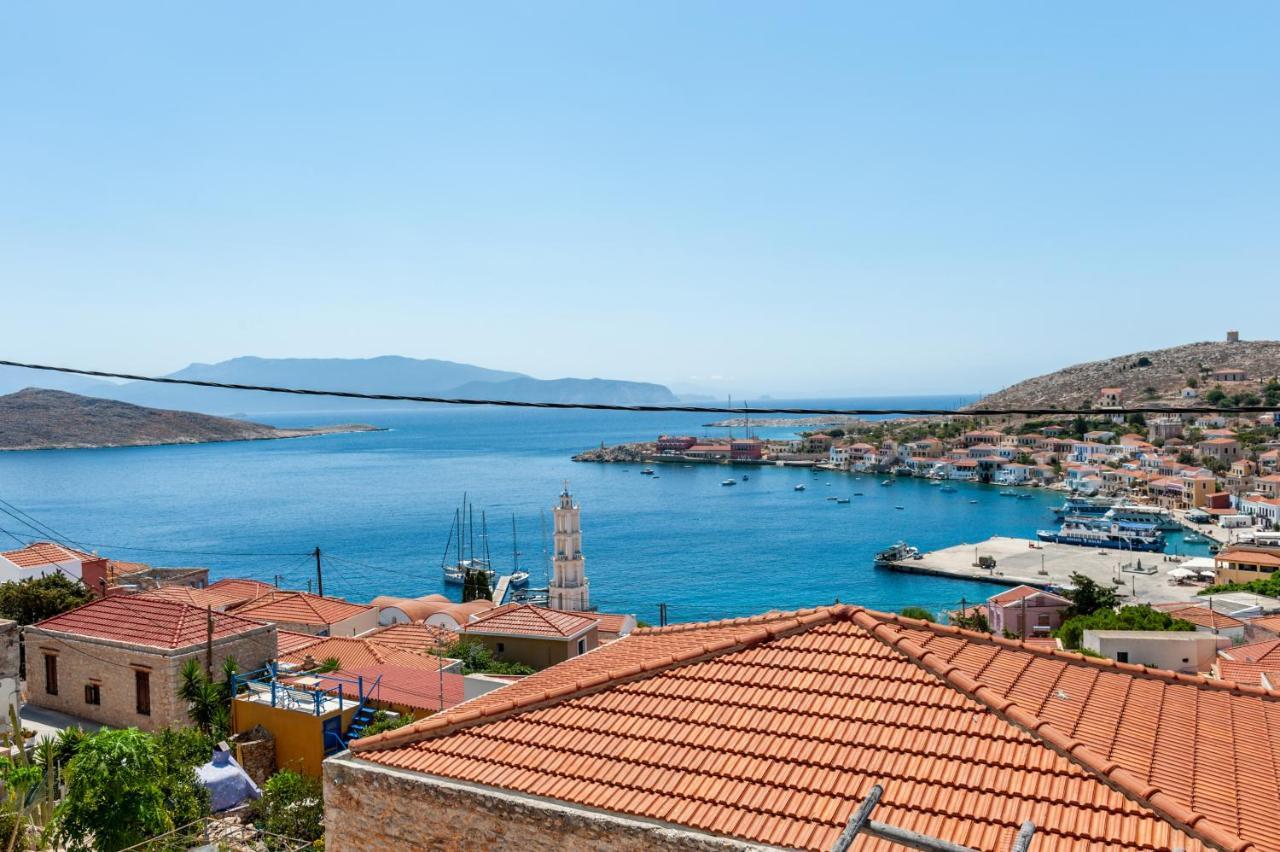 Atlantis Houses Chalki Town Exterior foto