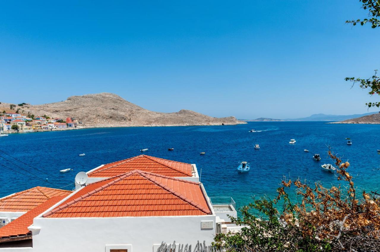 Atlantis Houses Chalki Town Exterior foto
