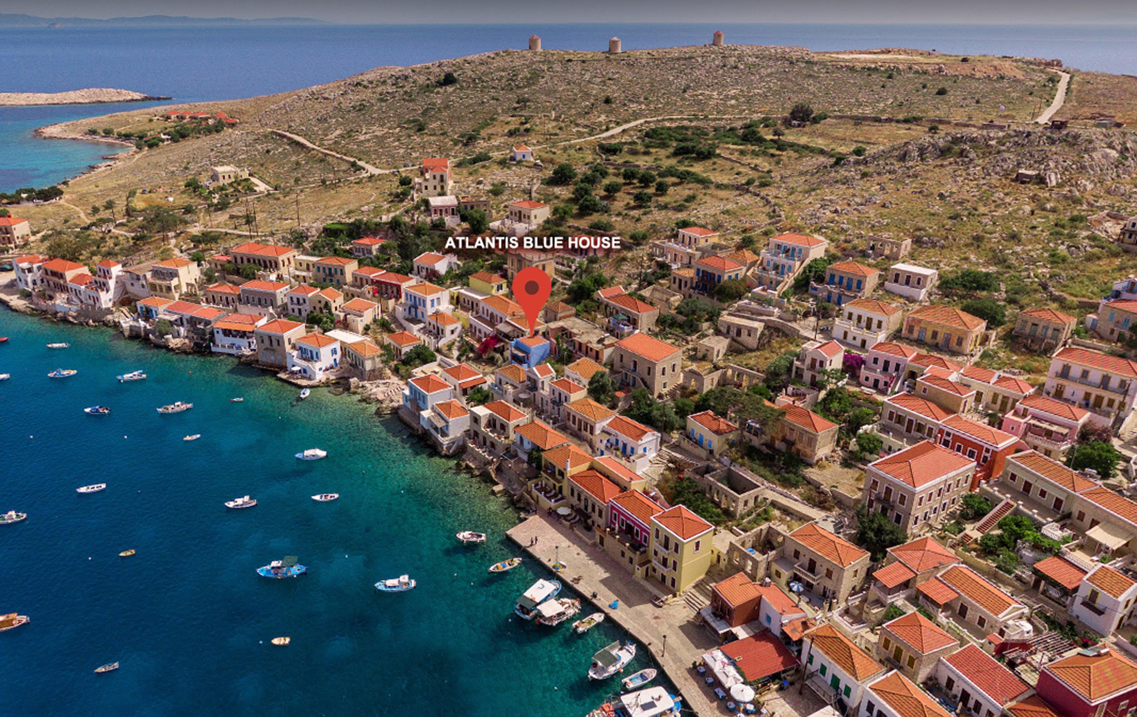 Atlantis Houses Chalki Town Exterior foto