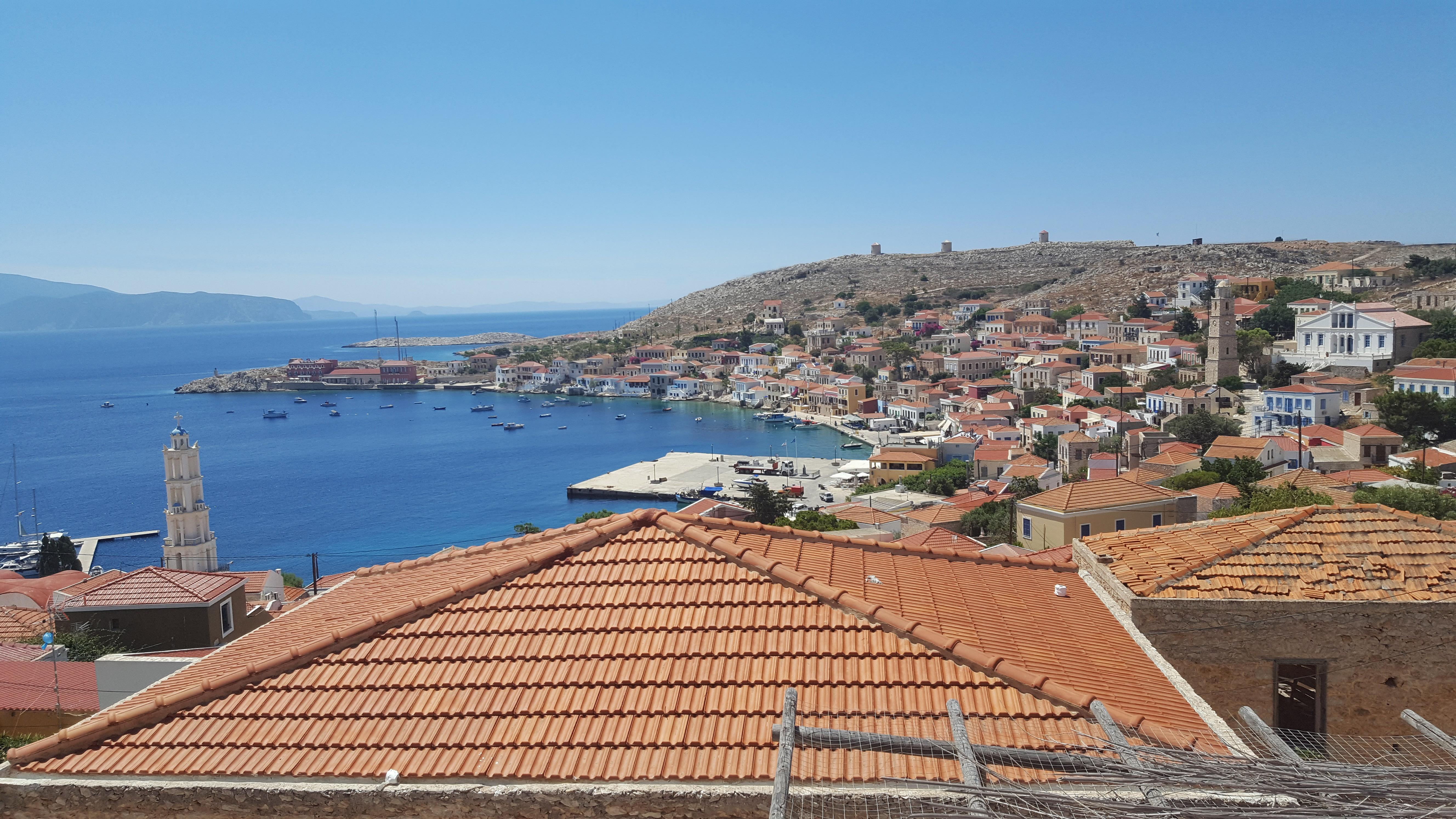 Atlantis Houses Chalki Town Exterior foto