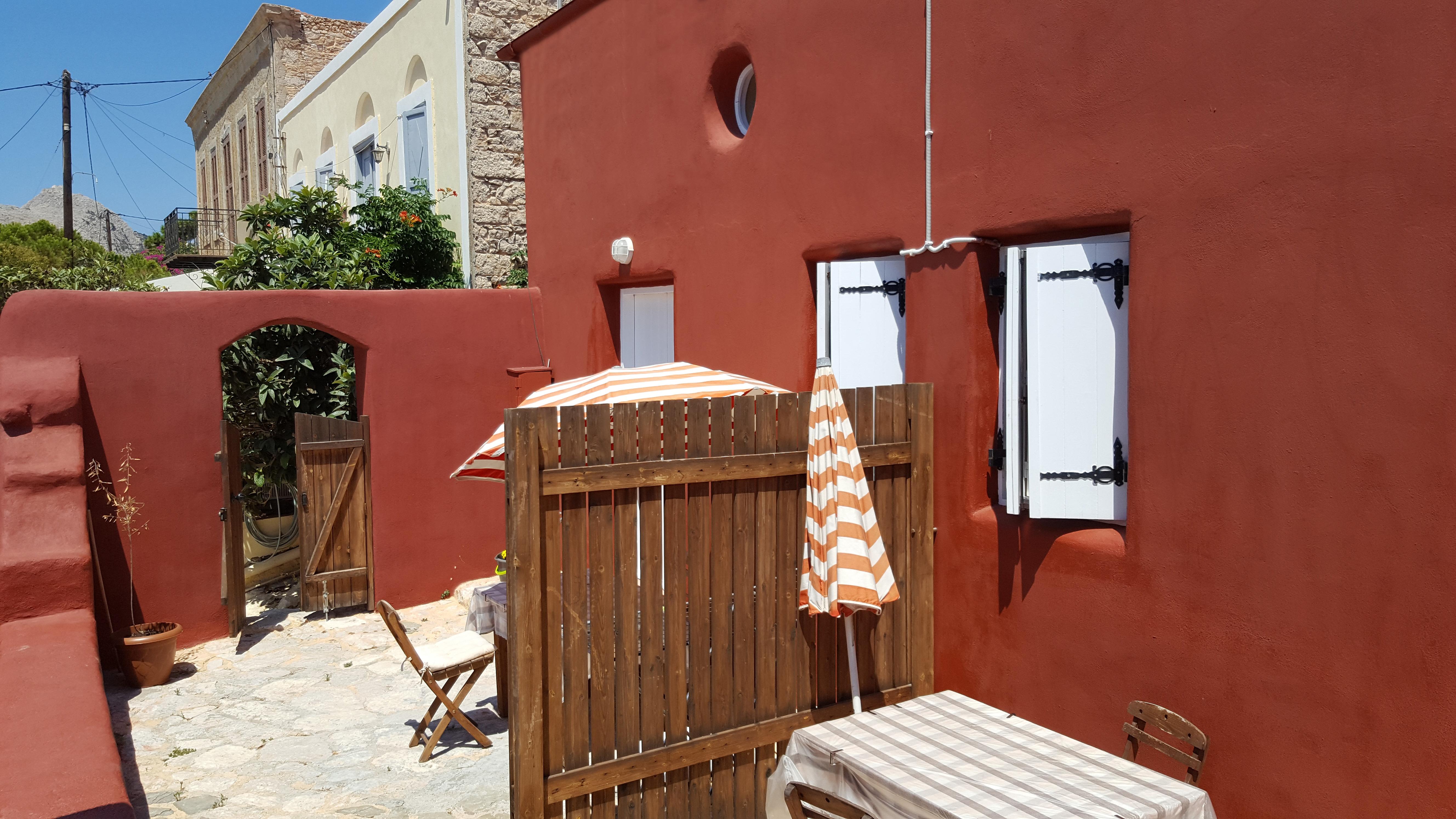 Atlantis Houses Chalki Town Exterior foto