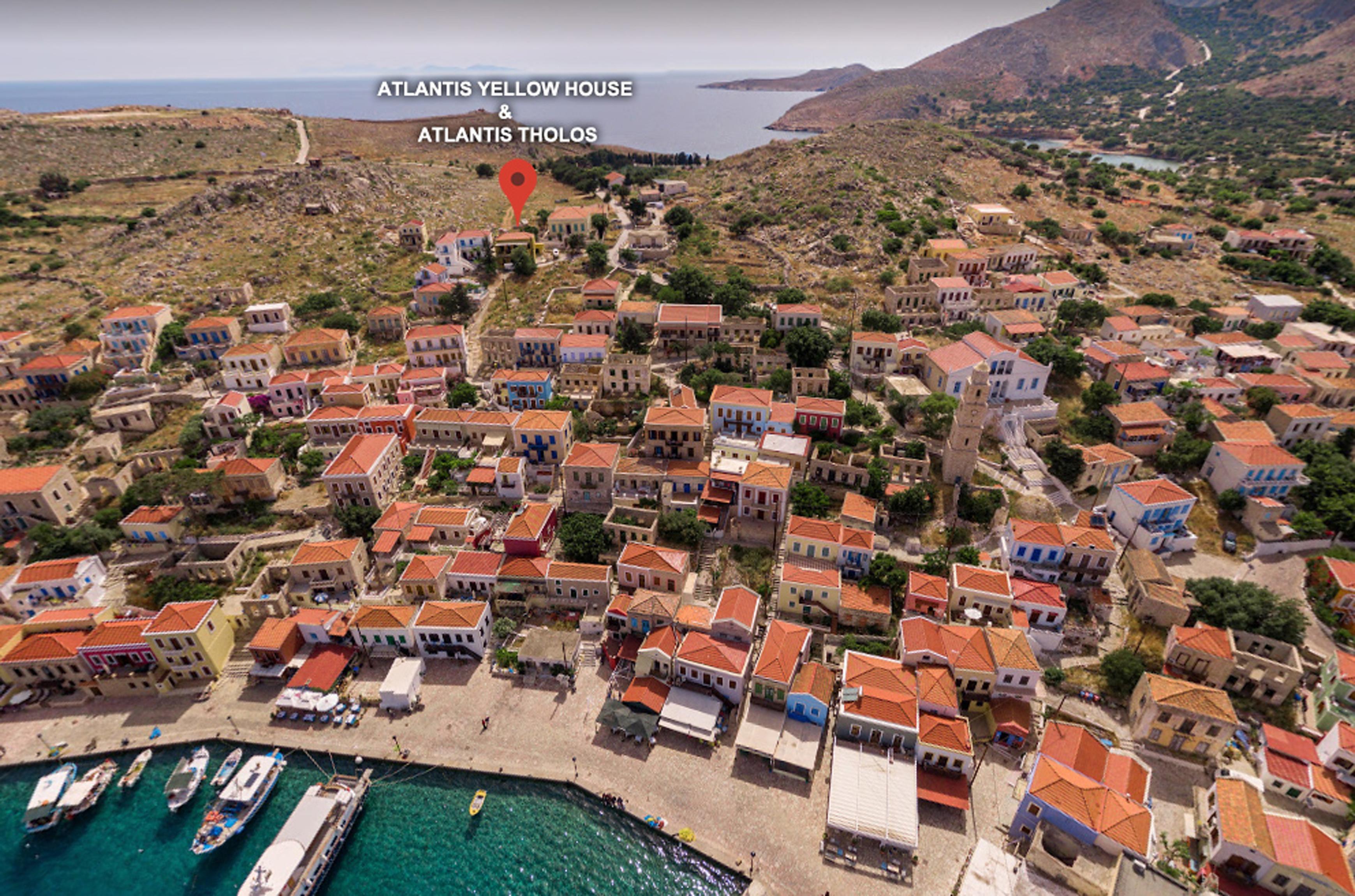 Atlantis Houses Chalki Town Exterior foto
